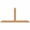 Ekena Millwork Portland Timber Gable Bracket, Western Red Cedar, 84"W x 42"H x 1 1/2"D x 5 1/2"F, 12/12 Pitch GBW084X42X0206POR00SWR - alternate 1